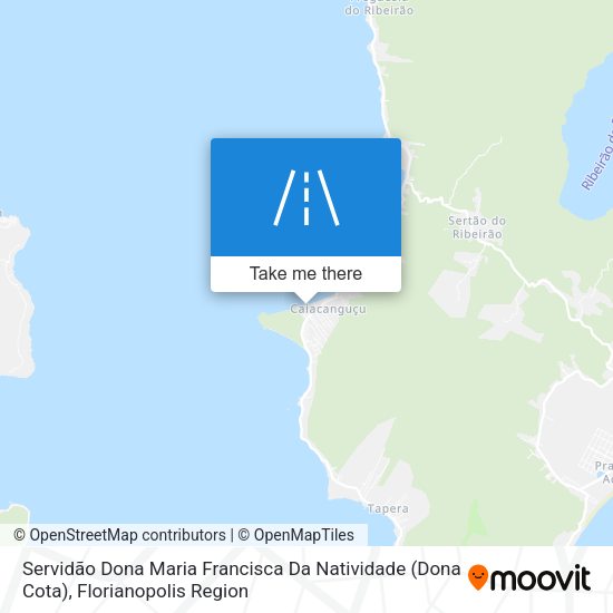 Servidão Dona Maria Francisca Da Natividade (Dona Cota) map