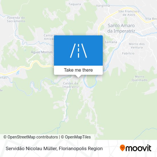 Servidão Nicolau Müller map