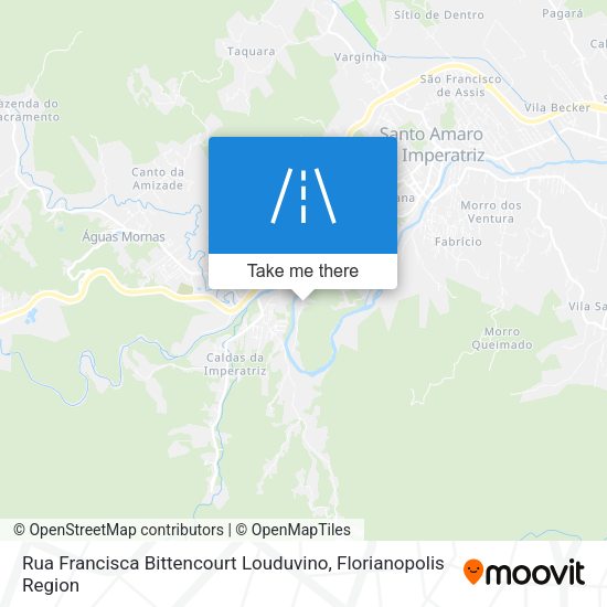 Rua Francisca Bittencourt Louduvino map
