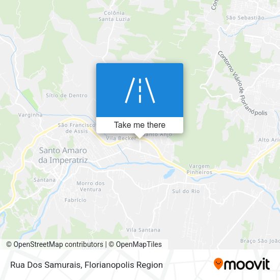 Rua Dos Samurais map