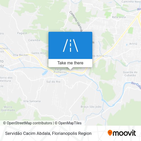 Servidão Cacim Abdala map