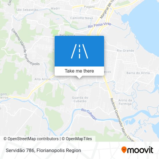 Servidão 786 map