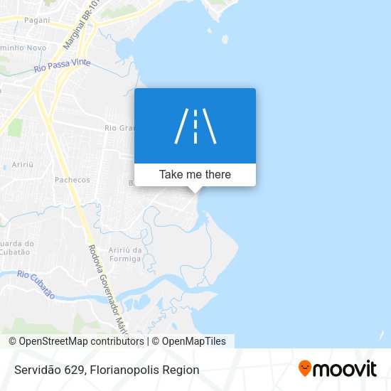 Servidão 629 map