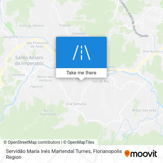 Servidão Maria Inês Martendal Turnes map