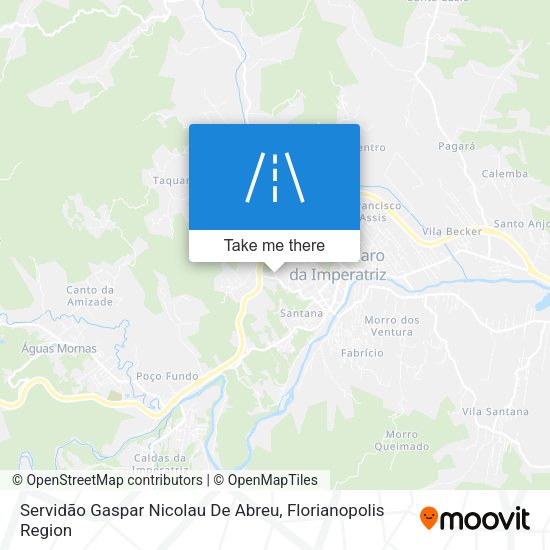 Servidão Gaspar Nicolau De Abreu map