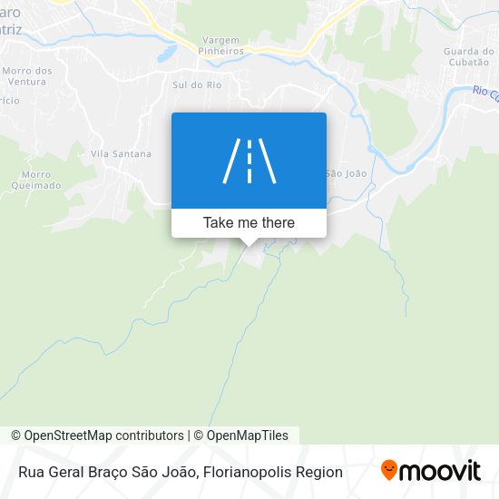 Rua Geral Braço São João map