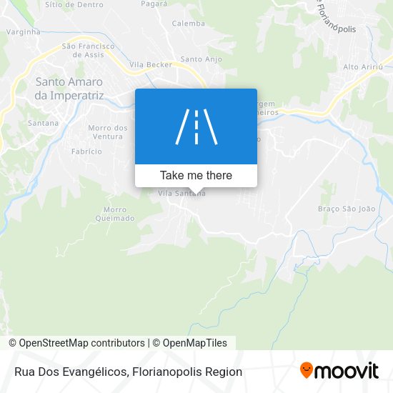 Rua Dos Evangélicos map