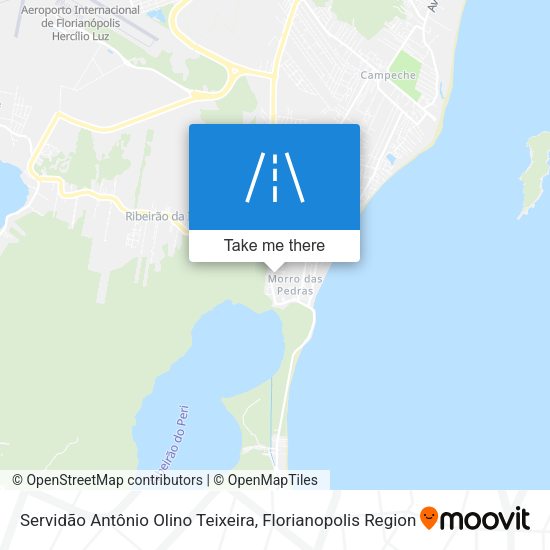 Servidão Antônio Olino Teixeira map