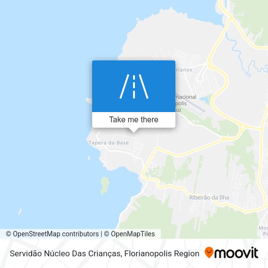 Servidão Núcleo Das Crianças map