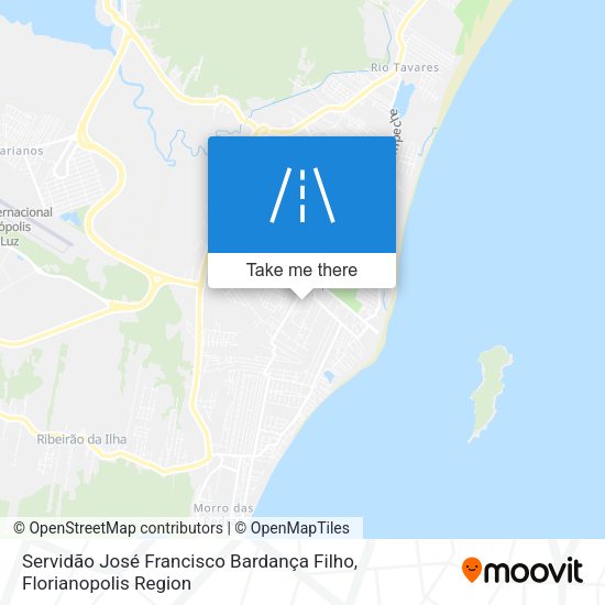 Servidão José Francisco Bardança Filho map