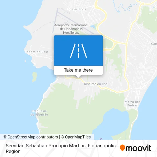 Mapa Servidão Sebastião Procópio Martins