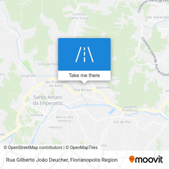 Rua Gilberto João Deucher map