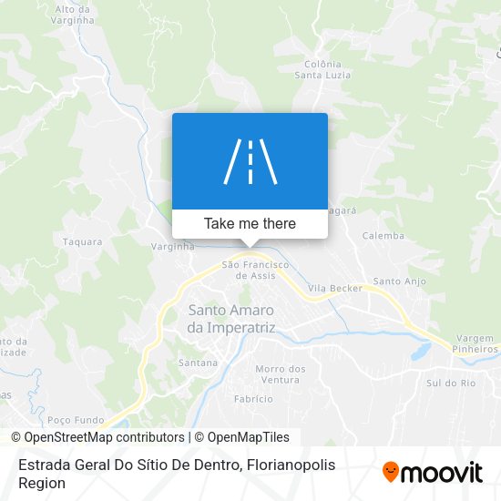 Estrada Geral Do Sítio De Dentro map