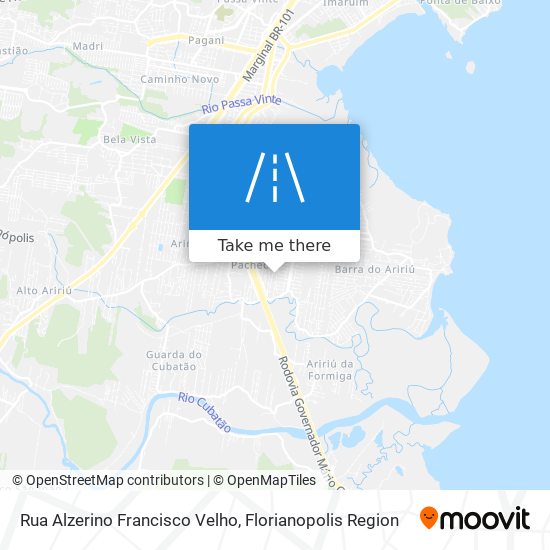 Rua Alzerino Francisco Velho map