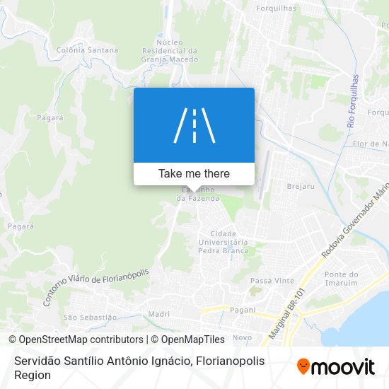 Servidão Santílio Antônio Ignácio map