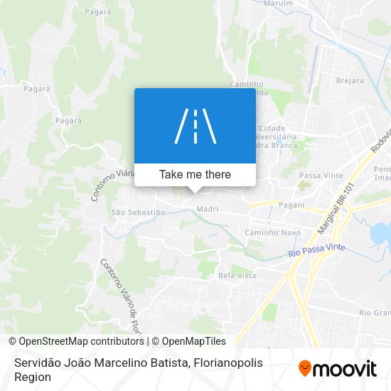 Servidão João Marcelino Batista map