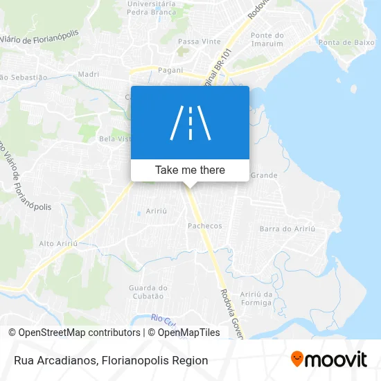 Rua Arcadianos map