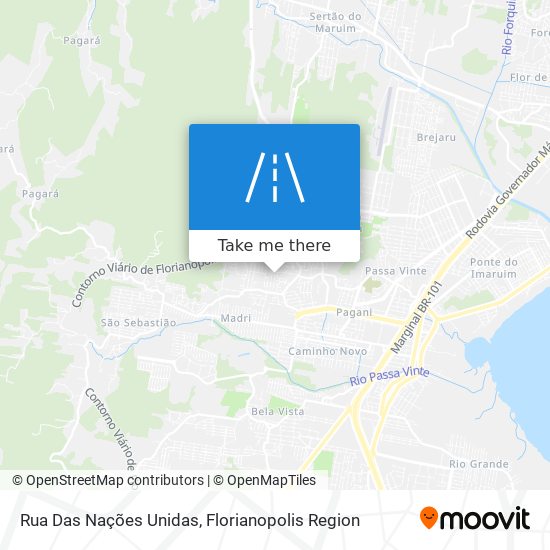 Mapa Rua Das Nações Unidas