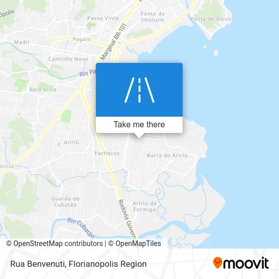 Rua Benvenuti map