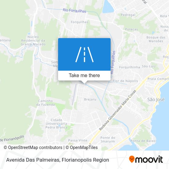 Avenida Das Palmeiras map