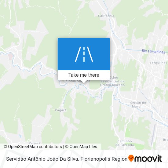 Servidão Antônio João Da Silva map