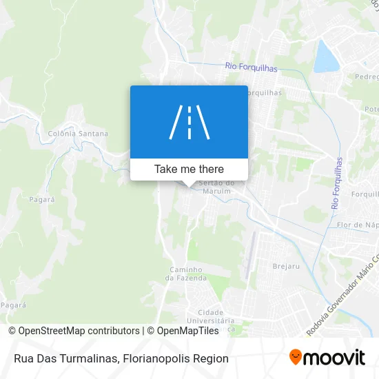 Rua Das Turmalinas map