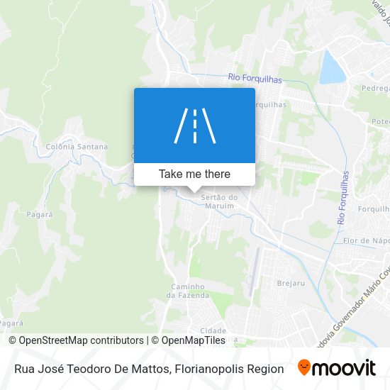 Rua José Teodoro De Mattos map