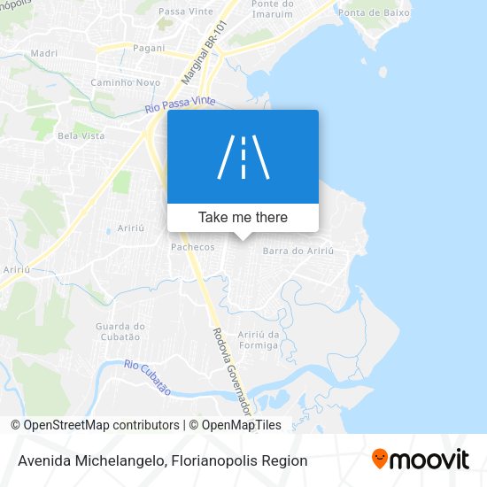 Avenida Michelangelo map