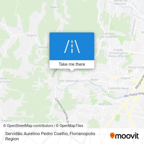 Servidão Aurelino Pedro Coelho map