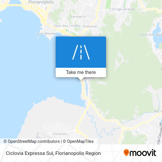 Ciclovia Expressa Sul map