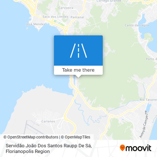 Mapa Servidão João Dos Santos Raupp De Sá