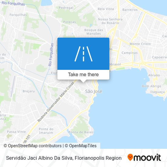 Servidão Jaci Albino Da Silva map
