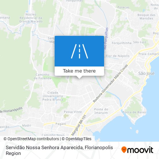 Servidão Nossa Senhora Aparecida map