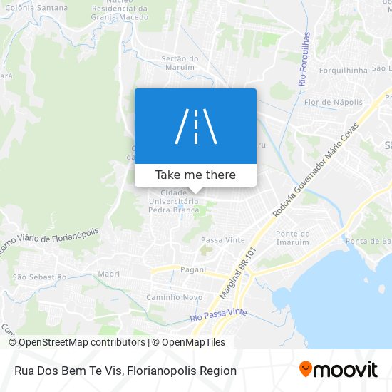 Mapa Rua Dos Bem Te Vis