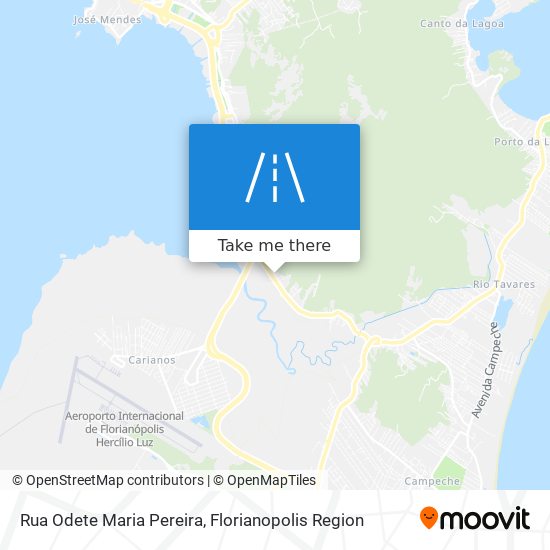 Mapa Rua Odete Maria Pereira