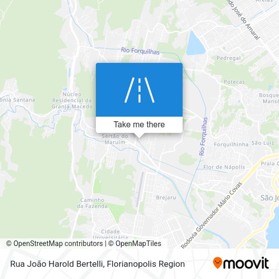 Rua João Harold Bertelli map