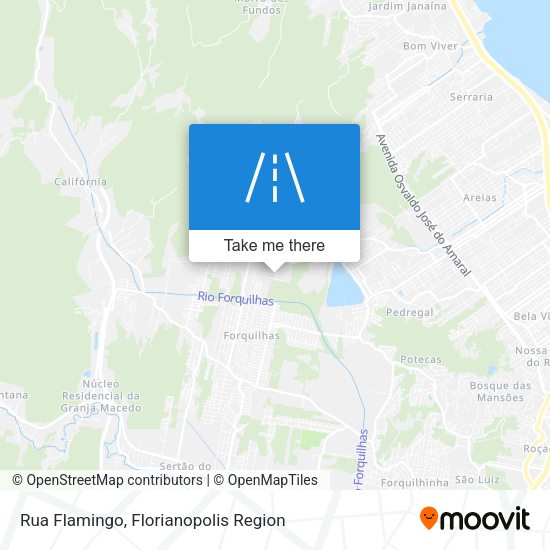 Rua Flamingo map