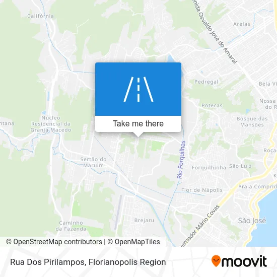Rua Dos Pirilampos map