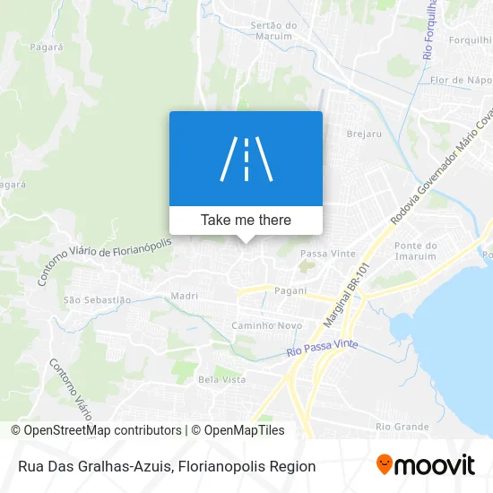 Rua Das Gralhas-Azuis map