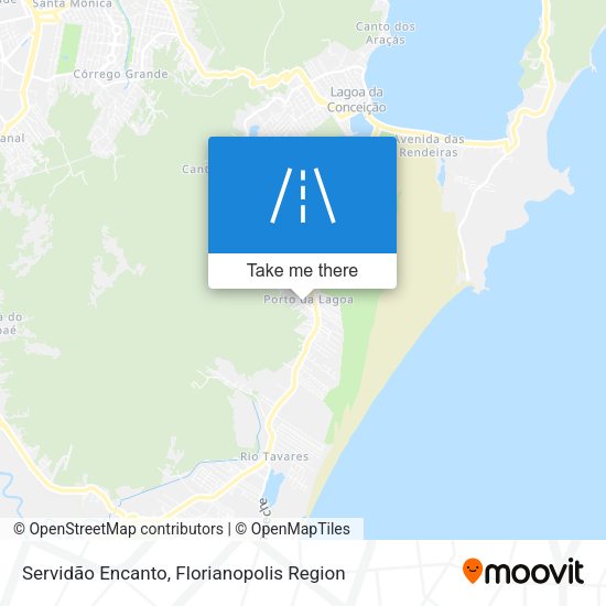 Servidão Encanto map