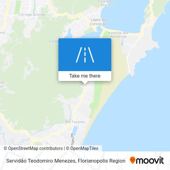 Servidão Teodomiro Menezes map