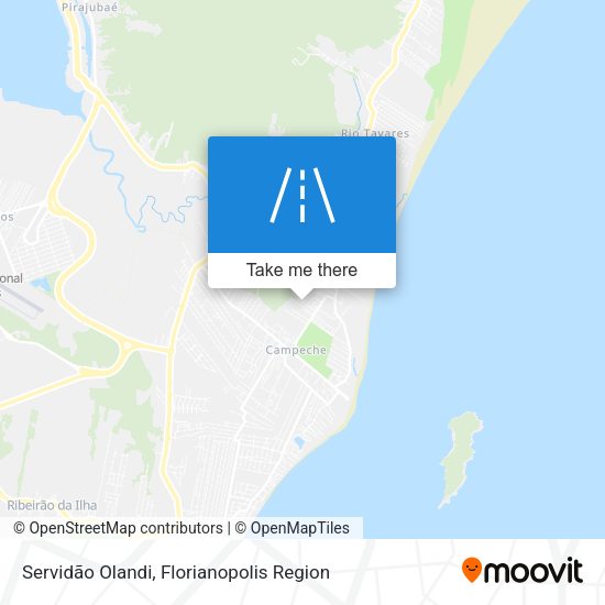 Servidão Olandi map