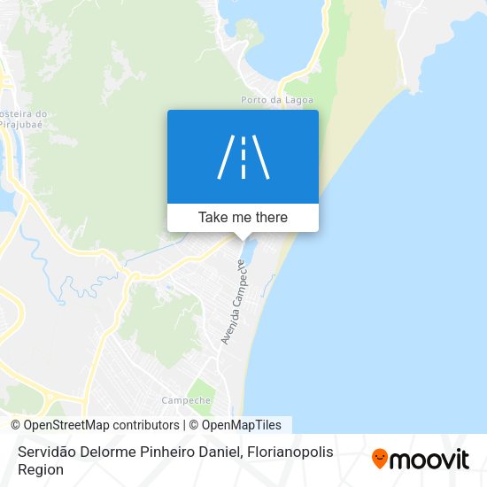 Servidão Delorme Pinheiro Daniel map