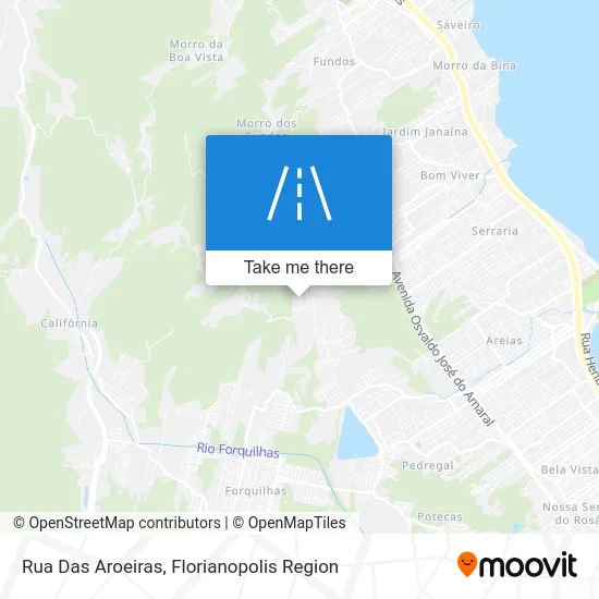 Rua Das Aroeiras map
