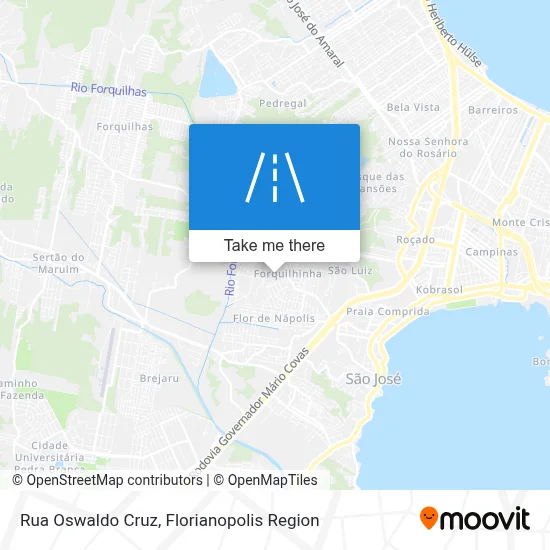 Rua Oswaldo Cruz map