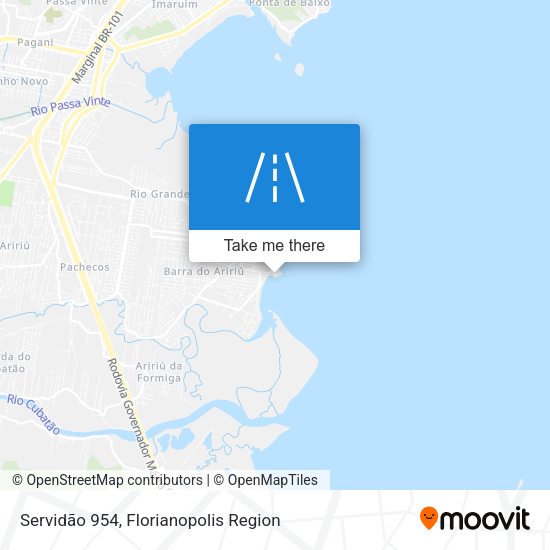 Servidão 954 map