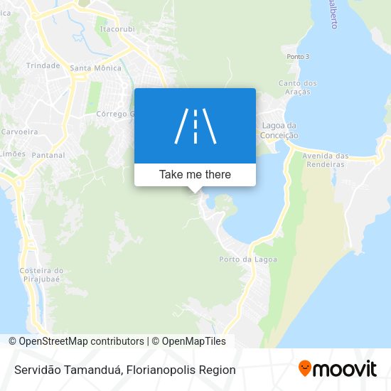 Servidão Tamanduá map