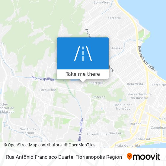 Mapa Rua Antônio Francisco Duarte