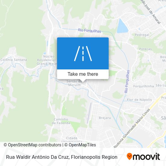 Rua Waldir Antônio Da Cruz map