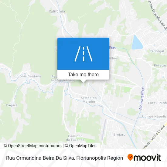 Rua Ormandina Beira Da Silva map